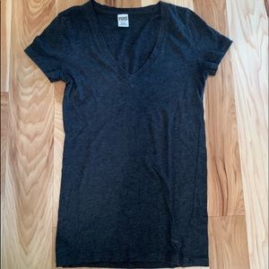 VS PINK dark grey v-neck